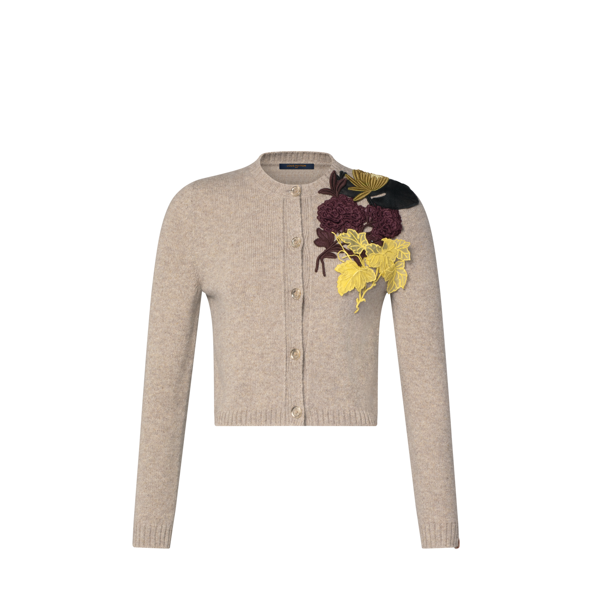 LOUIS VUITTON 花柄 カーディガン ルイヴィトン ニット XL Floral Detail Cardigan - Women - Ready-to-Wear | LOUIS VUITTON ®